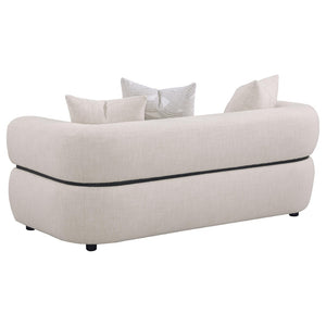 English Elm Ramsay Three Piece Sofa Loveseat and Chair Set Textured Fabric Sculptural Living Room B062S02222