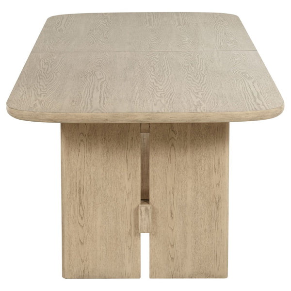 English Elm Kimpton Extendable Trestle Dining Table with Oak Veneer for Coastal Modern Spaces B062S02238