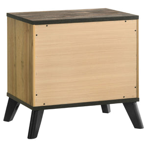 English Elm Georgina Five Piece Full Bedroom Set in Natural Pine with Weathered Brown Rustic Finish B062S02246