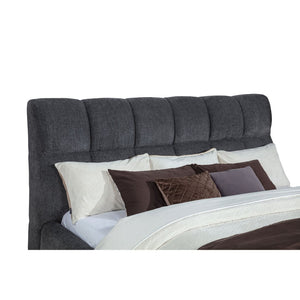 English Elm Branson Tufted Upholstered Eastern King Platform Bed Grey Fabric Slatted Base B062S02257