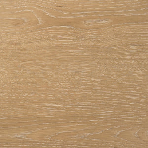 English Elm Crispin Round Oak Veneer 2 Piece Coffee and End Table Set with Open Shelves Light Oak B062S02267