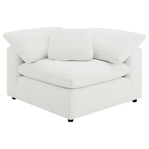 English Elm Segoura Boucle L-shaped Modular Sectional Five Piece Low Profile Living Room Sofa B062S02289