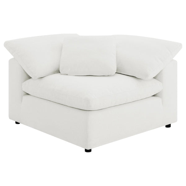 English Elm Segoura Boucle L-shaped Modular Sectional Five Piece Low Profile Living Room Sofa B062S02289