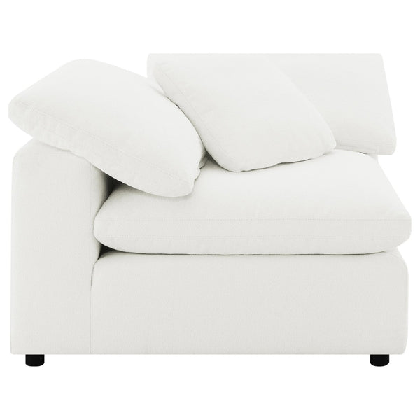 English Elm Segoura Boucle L-shaped Modular Sectional Five Piece Low Profile Living Room Sofa B062S02289