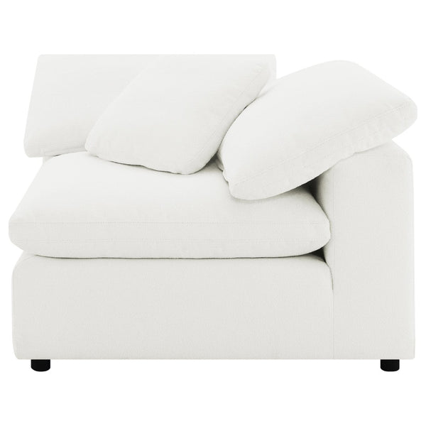 English Elm Segoura Boucle L-shaped Modular Sectional Five Piece Low Profile Living Room Sofa B062S02289
