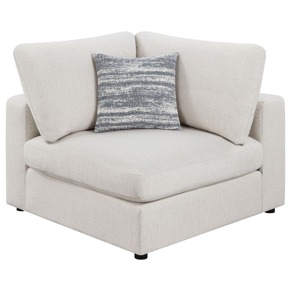 English Elm Dulcy Five Piece Modular Sectional with Linen Blend Fabric for Open Living Spaces B062S02321