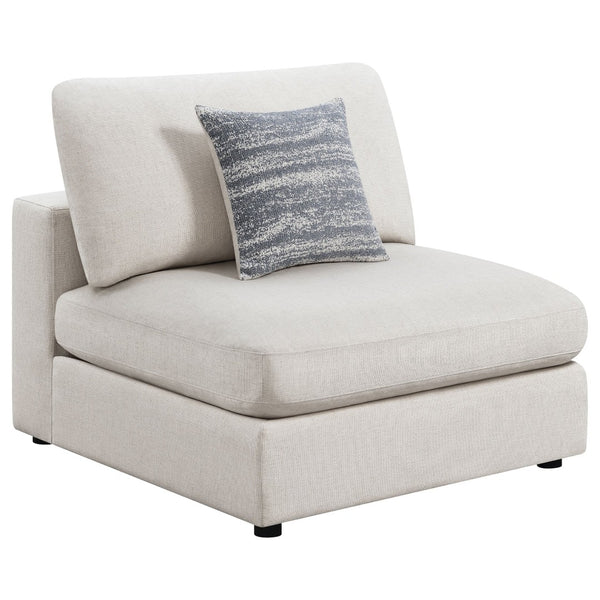 English Elm Dulcy Five Piece Modular Sectional with Linen Blend Fabric for Open Living Spaces B062S02321