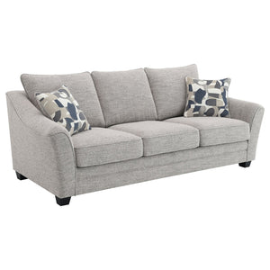 English Elm Lido Boucle Upholstered Sofa and Loveseat Set for Contemporary Living Rooms B062S02340