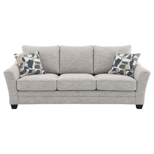 English Elm Lido Boucle Upholstered Sofa and Loveseat Set for Contemporary Living Rooms B062S02340