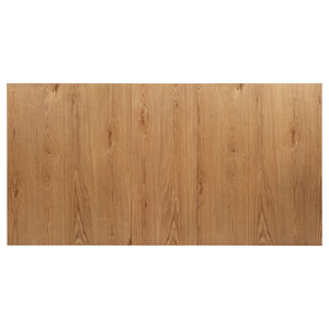 English Elm Natural Oak Veneer Extendable Dining Set with Spindle Chairs and Bench Seats Six B062S02396