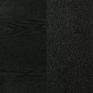 English Elm Black Glam Twin Bedroom Set with Glitter Headboard Crystal Pulls and High Gloss Finish B062S02402
