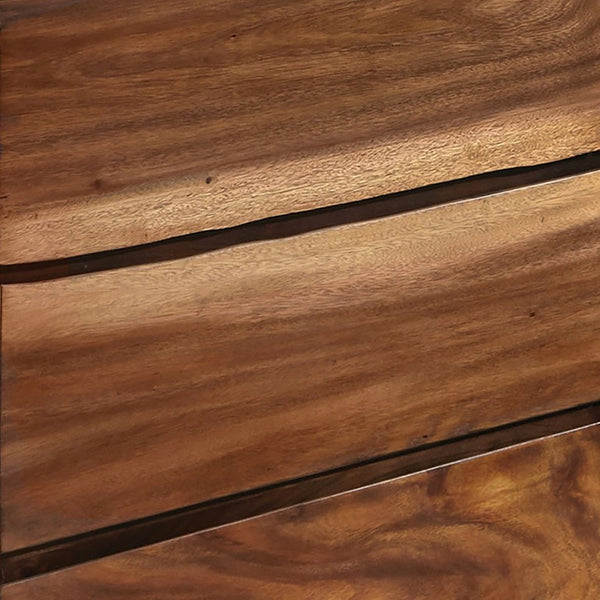 English Elm Beverly Six Drawer Dresser with Walnut Mirror Dovetail Joinery Organic Modern Bedroom B062S02422