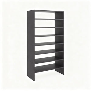 English Elm Houston Six Tier Wenge Finish Shoe Rack Tall Narrow Tower for Hallway Storage B062S02438