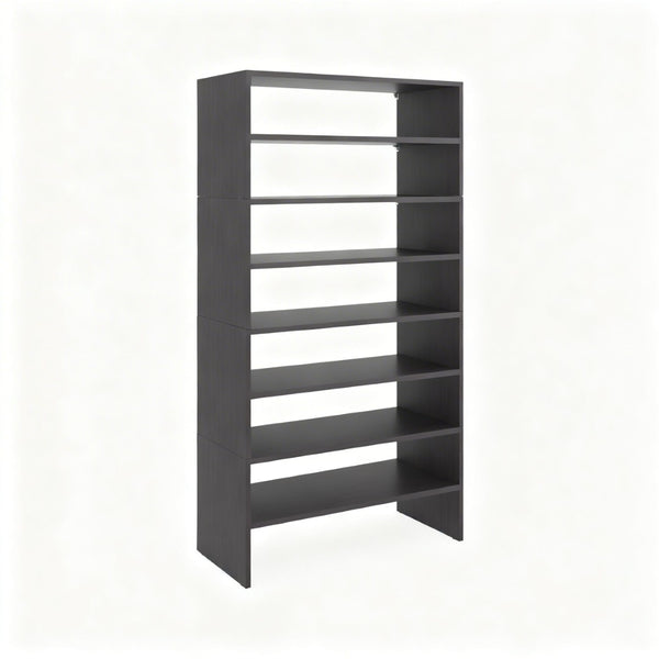 English Elm Houston Six Tier Wenge Finish Shoe Rack Tall Narrow Tower for Hallway Storage B062S02438