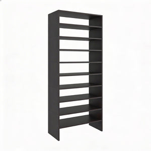 English Elm Houston Eight Tier Wenge Finish Shoe Rack Slim Vertical Entryway Storage Organizer B062S02439