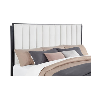 English Elm Ennis Channel Tufted Upholstered Eastern King Bed with Tall Headboard Modern Style B062S02455