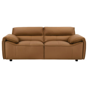 English Elm Hudson Top Grain Leather Sofa Set Modern Low Profile Living Room Two Piece B062S02467