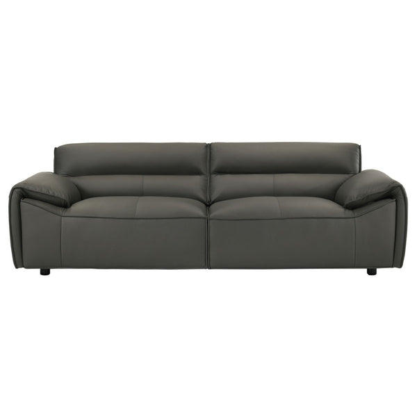 English Elm Hudson Top Grain Leather Sofa and Loveseat Set for Modern Living Rooms B062S02468