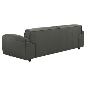 English Elm Hudson Top Grain Leather Sofa and Loveseat Set for Modern Living Rooms B062S02468