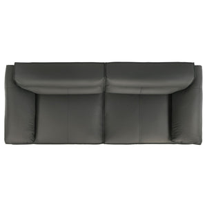 English Elm Hudson Top Grain Leather Sofa and Loveseat Set for Modern Living Rooms B062S02468