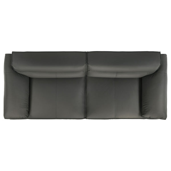 English Elm Hudson Top Grain Leather Sofa and Loveseat Set for Modern Living Rooms B062S02468