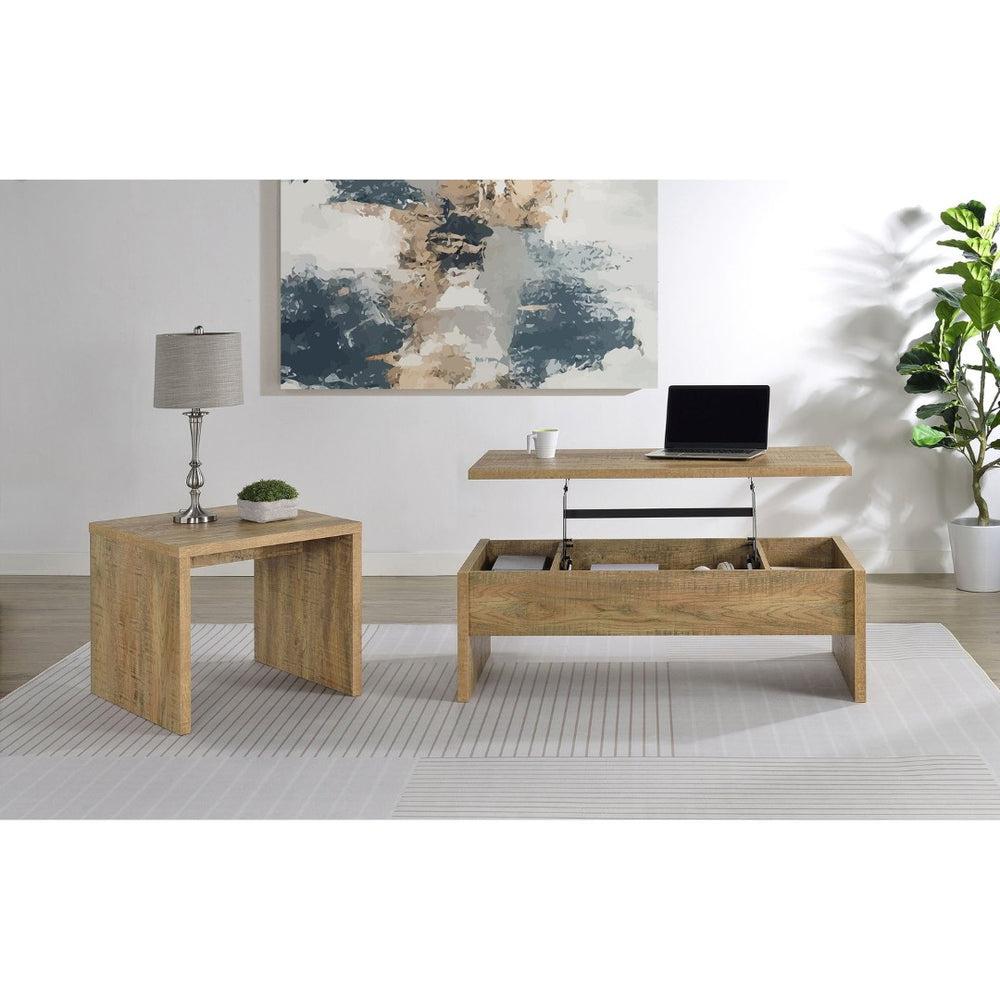 English Elm Parker Modern Farmhouse Lift Top Coffee Table Set with Hidden Storage Compartment B062S02473