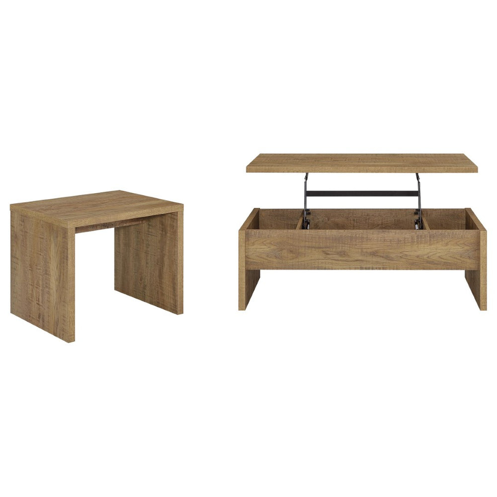 English Elm Parker Modern Farmhouse Lift Top Coffee Table Set with Hidden Storage Compartment B062S02473