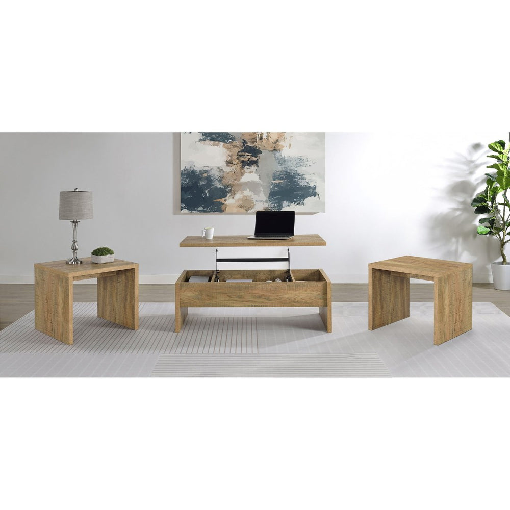English Elm Parker Lift Top Coffee Table Set Three Piece Mango Finish Modern Farmhouse Living Room B062S02474