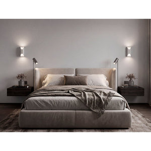 English Elm Dark Brown Wall Mounted Floating Nightstands Set of 2 Sleek Bedroom Storage B062S02480