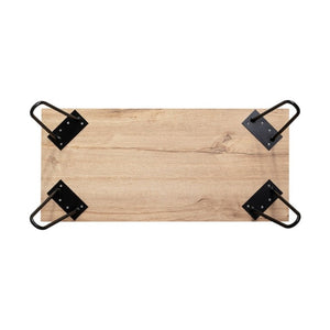 English Elm Light Oak Finish Twin Dresser Set with Metal Legs for Scandinavian Bedroom Storage B062S02497