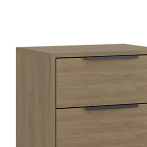 English Elm Light Oak Finish 3-drawer Dresser Pair with Slim Metal Legs for Modern Bedrooms B062S02498