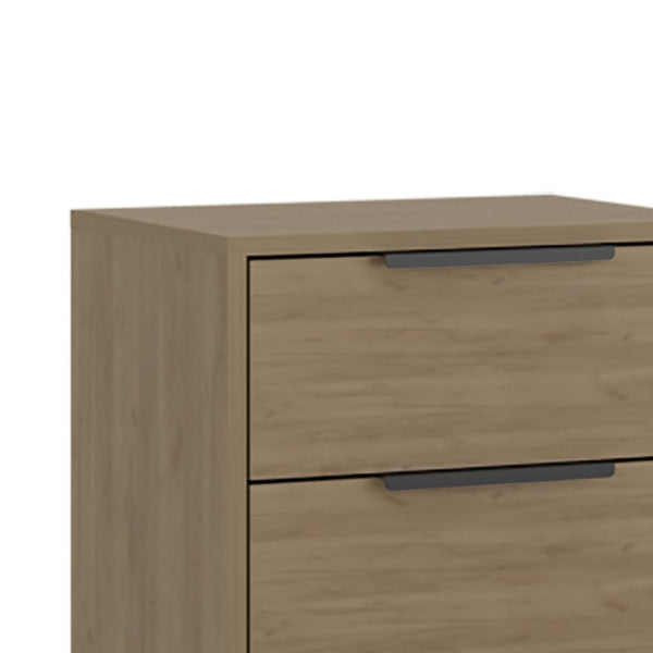 English Elm Light Oak Finish 3-drawer Dresser Pair with Slim Metal Legs for Modern Bedrooms B062S02498