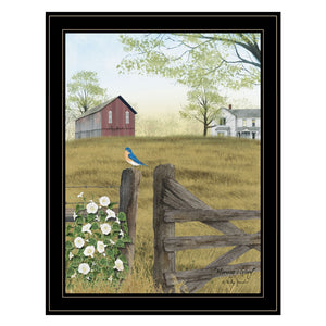 English Elm "morning's Glory" Billy Jacobs Pastoral Framed Wall Art Ready to Hang Farmhouse Print B06785378