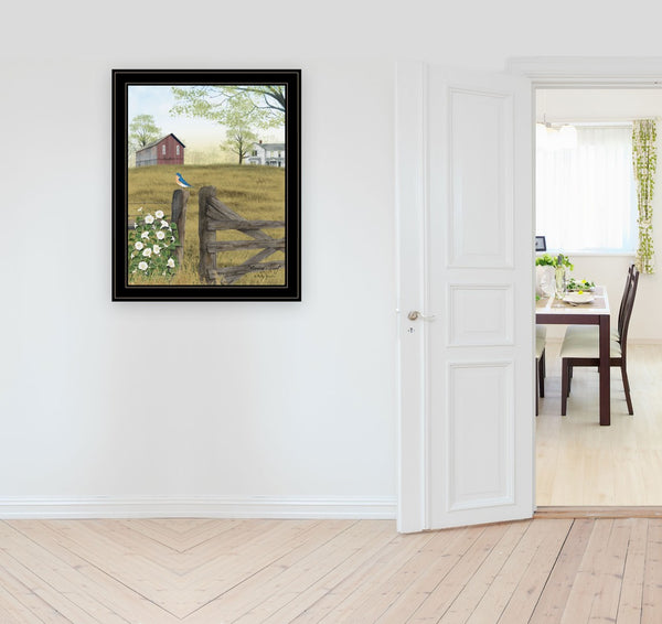 English Elm "morning's Glory" Billy Jacobs Pastoral Framed Wall Art Ready to Hang Farmhouse Print B06785378