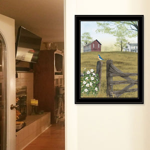 English Elm "morning's Glory" Billy Jacobs Pastoral Framed Wall Art Ready to Hang Farmhouse Print B06785378