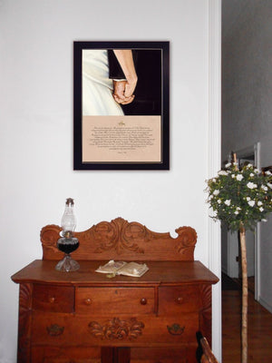 English Elm I Do Bonnie Mohr Sentimental Script Art Black Matte Framed Print Ready to Hang I Do B06785747
