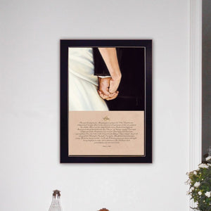 English Elm I Do Bonnie Mohr Sentimental Script Art Black Matte Framed Print Ready to Hang I Do B06785747
