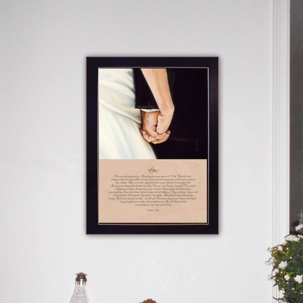 English Elm I Do Bonnie Mohr Sentimental Script Art Black Matte Framed Print Ready to Hang I Do B06785747