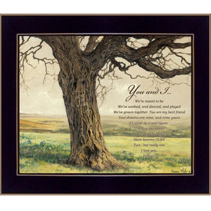 English Elm I Do Bonnie Mohr Sentimental Script Art Black Matte Framed Print Ready to Hang Forever B06785751