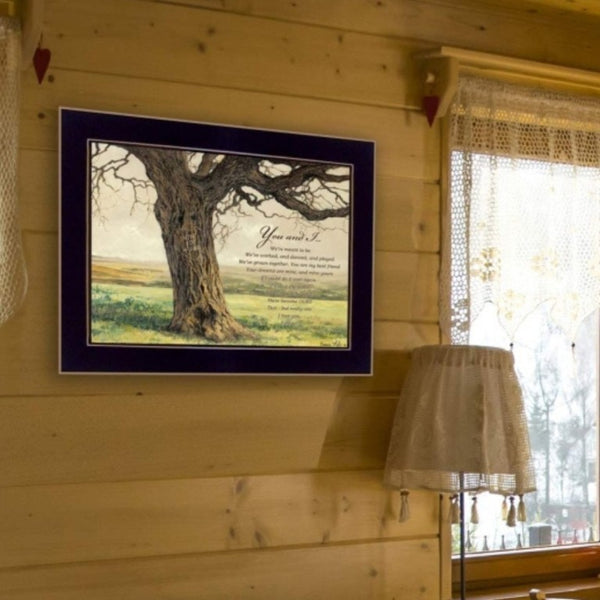 English Elm I Do Bonnie Mohr Sentimental Script Art Black Matte Framed Print Ready to Hang Forever B06785751