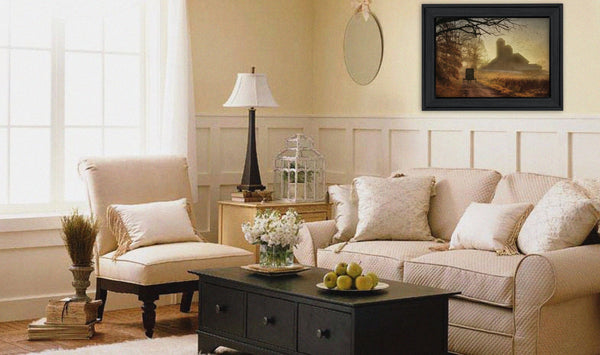 English Elm "sunday Morning" Lori Deiter Framed Print Solid Wood Matte Black Wall Art Decor B06785947