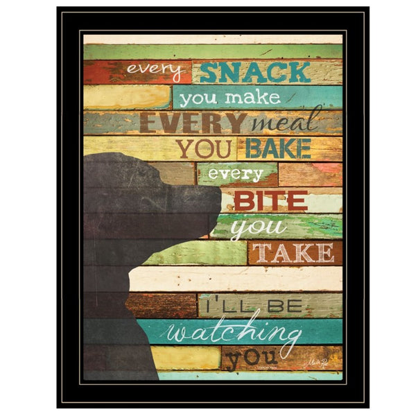 English Elm Forever by Bonnie Mohr Framed Wall Art Matte Black Wood Print for Living Room I'll Be Watching You by Marla Rae B06787678
