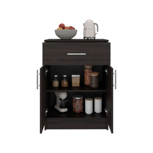 English Elm Mayorca Freestanding Pantry Cabinet with Drawer and Shelves for Compact Kitchen Storage B070P500676