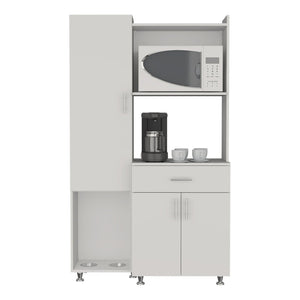 English Elm Pantress Freestanding Kitchen Pantry Cabinet with Pet Station and Multi Zone Storage B070P501929