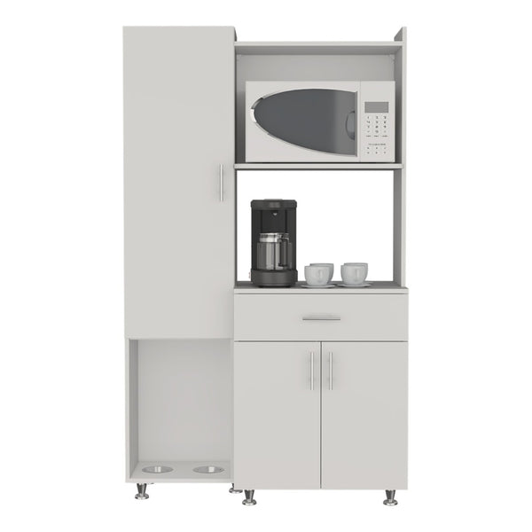 English Elm Pantress Freestanding Kitchen Pantry Cabinet with Pet Station and Multi Zone Storage B070P501929