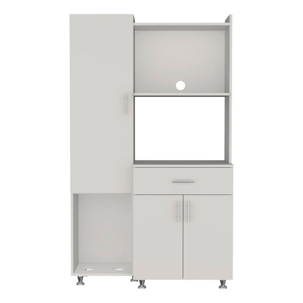 English Elm Pantress Freestanding Kitchen Pantry Cabinet with Pet Station and Multi Zone Storage B070P501929