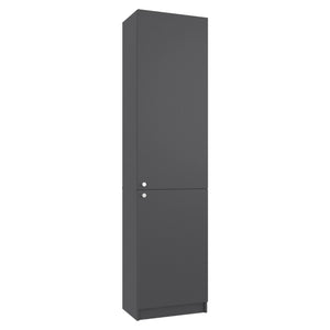 English Elm Home Tall Freestanding Cabinet with Open Shelving and Enclosed Lower Storage Compartment B070P501945