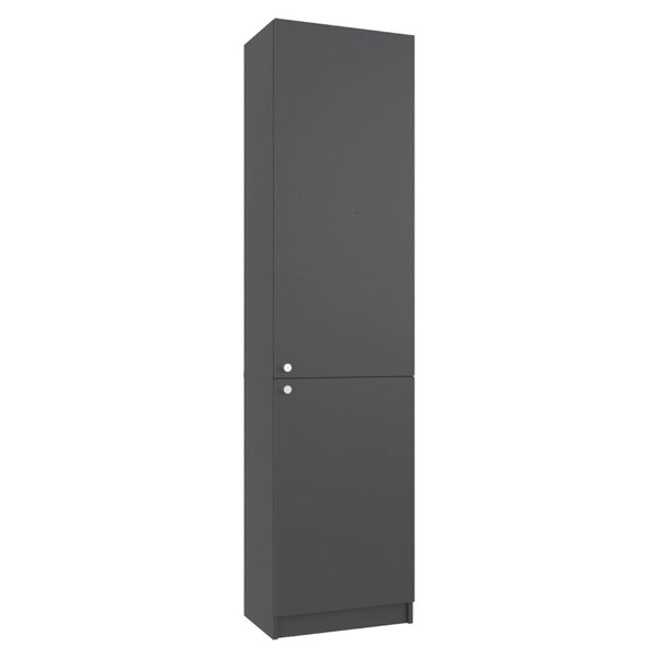 English Elm Home Tall Freestanding Cabinet with Open Shelving and Enclosed Lower Storage Compartment B070P501945