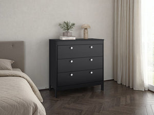 English Elm Newcastle Wengue Finish Contemporary Dresser Slim Profile Bedroom Storage Cabinet Dark Brown B070P505501