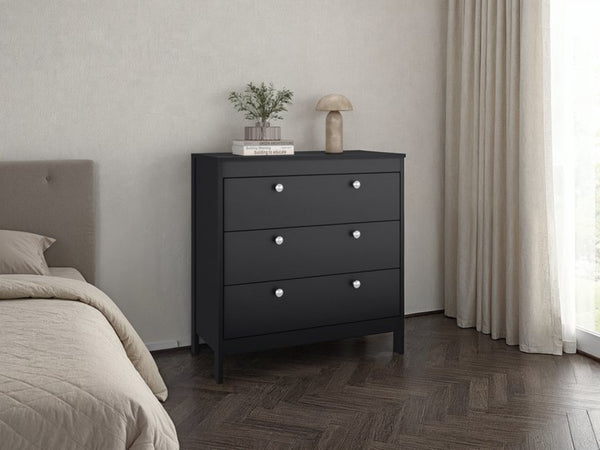 English Elm Newcastle Wengue Finish Contemporary Dresser Slim Profile Bedroom Storage Cabinet Dark Brown B070P505501